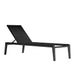 Angled Facing View Of The Preston Outdoor Lounger In Black