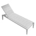 Overhead Angled View Of The Preston Outdoor Lounger In White