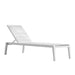 Angled Facing View Of The Preston Outdoor Lounger In White