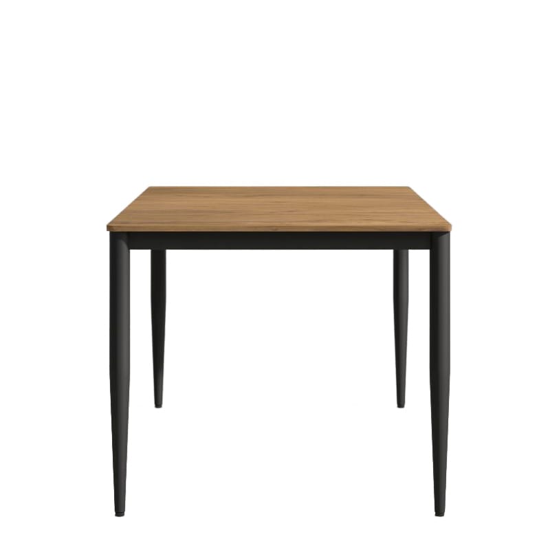 Side Facing View Of The Spencer Outdoor Dining Table In Black