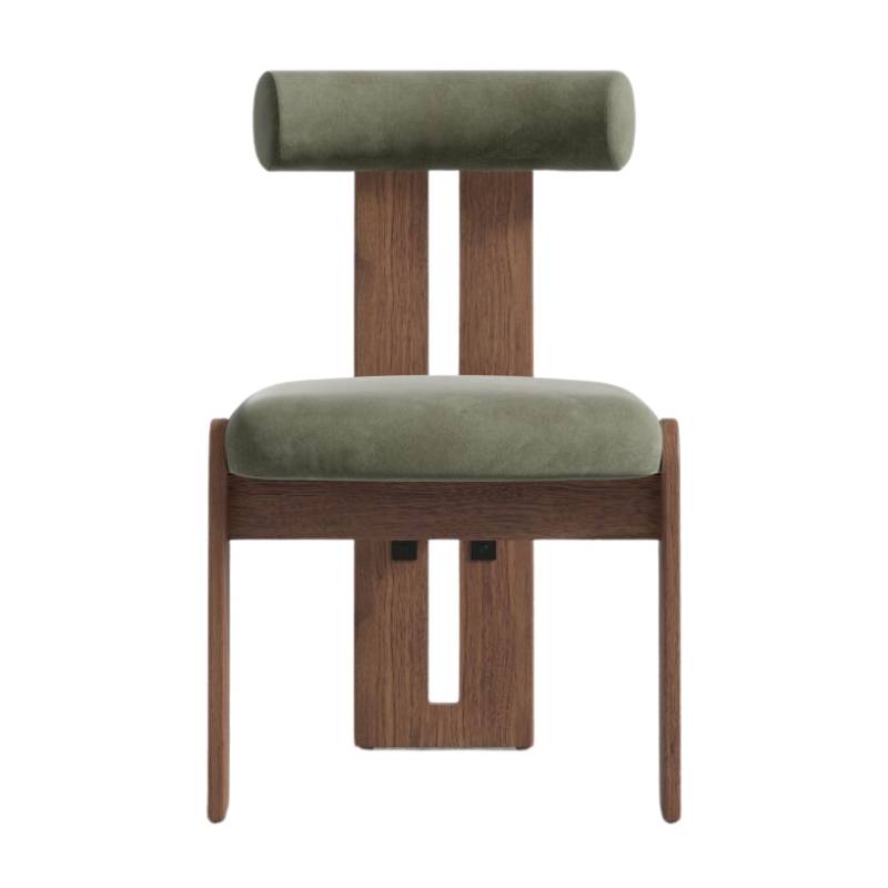 Front Facing View of The Tola Dining Chair in Sage