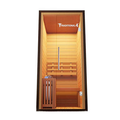 Front Facing View Of The Medical Saunas 1-Person Indoor Traditional 4 Steam Sauna