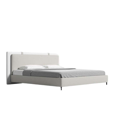 Angled Side View of The Abigail Bed With Alesund Fabric