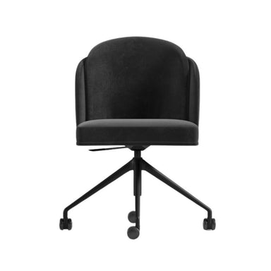 Front Facing View of The Angelo Office Chair in Black