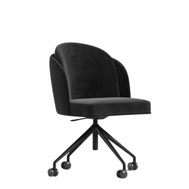 Angled View of The Angelo Office Chair in Black