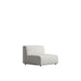 Angled Side View of The Arya Armless Modular Sectional Piece With Alesund Fabric