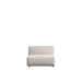 Front Facing View of The Arya Armless Modular Sectional Piece With Pearl Fabric