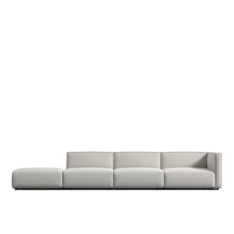 Front Facing View of a Left Oriented  Arya Modular Sectional in Alesund Fabric and Color