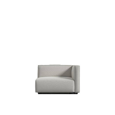 Front Facing View of The Arya Right Arm Modular Sectional Piece in Alesund Fabric