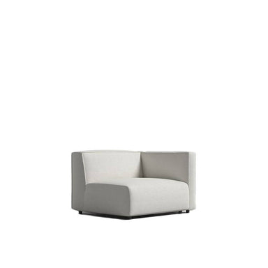 Angled Side View of The Arya Right Arm Modular Sectional Piece in Alesund Fabric