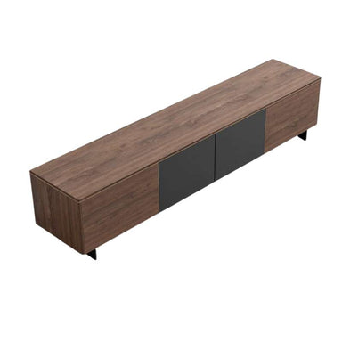 Top View of The Augustus TV Stand In Walnut Veneer