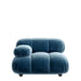 Front Facing View of The Belia Left Arm Modular Sectional Piece With Solstice Fabric