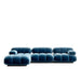 Front Facing View of The Belia Sectional Sofa in Solstice Color and Fabric