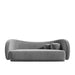 Front Facing View of The Diane Sofa in Glacier Grey Fabric and Color