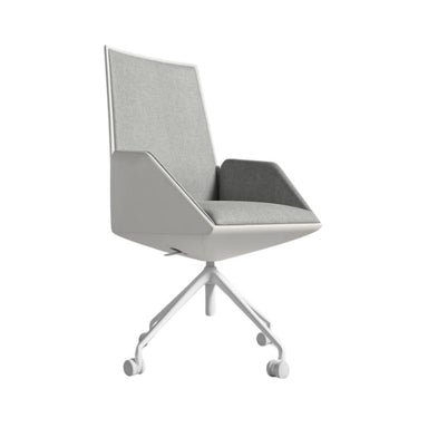 Angled View of The Julian Office Chair in Malmo Fabric