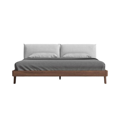 Front Facing View of The Mikkel Bed With Alesund Fabric