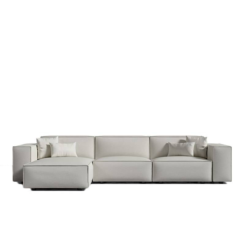 Front Facing View of The Porter Sectional Left Hand Sofa in Alesund Color and Fabric