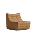 Angled Side View of The Tanner Armless Modular Sectional Piece With Trento Morocco Fabric